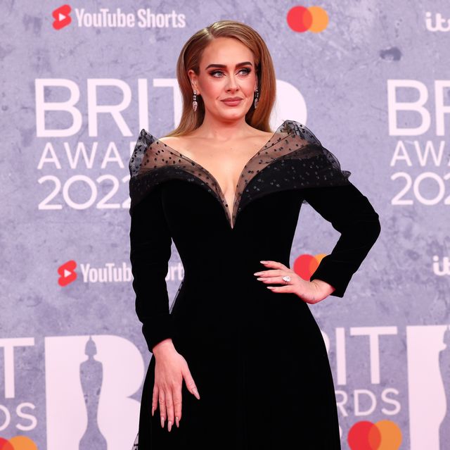 london, england   february 08 editorial use only adele attends the brit awards 2022 at the o2 arena on february 08, 2022 in london, england photo by jmenternationalgetty images