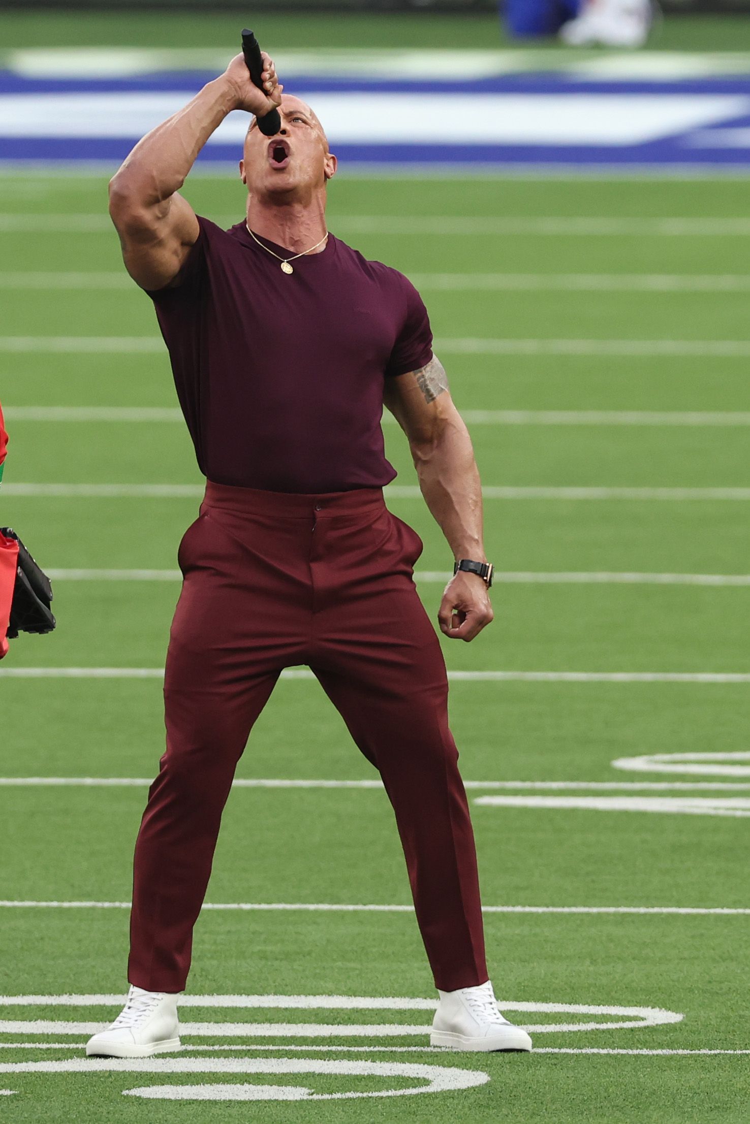 Dwayne Johnson becomes The Rock again to open ﻿﻿Super Bowl 2022