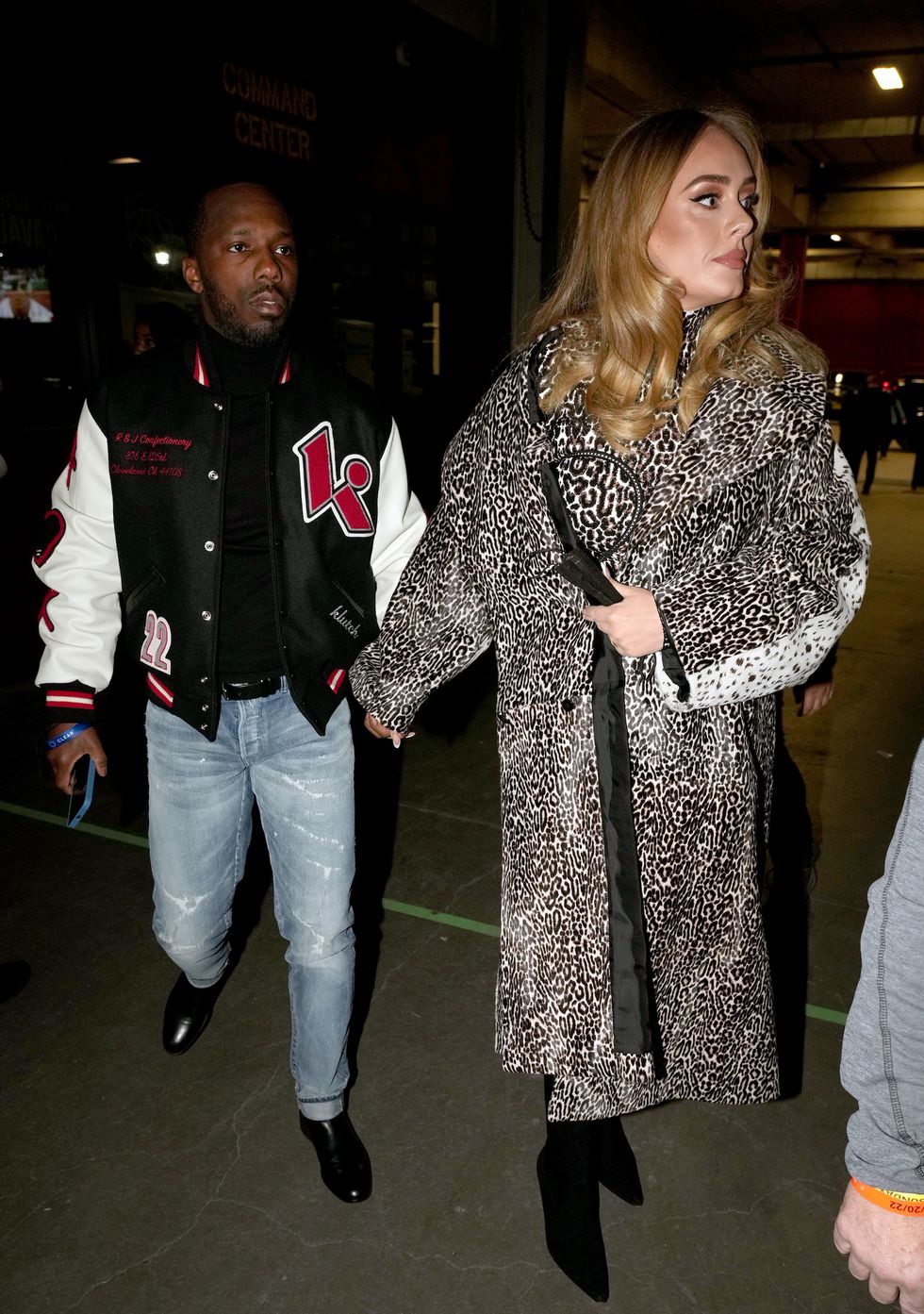 Adele Attends All Star Weekend with Rich Paul in a $14,700 Maison Alaïa  Leopard Calf Hair Coat And Matching Dress – Fashion Bomb Daily