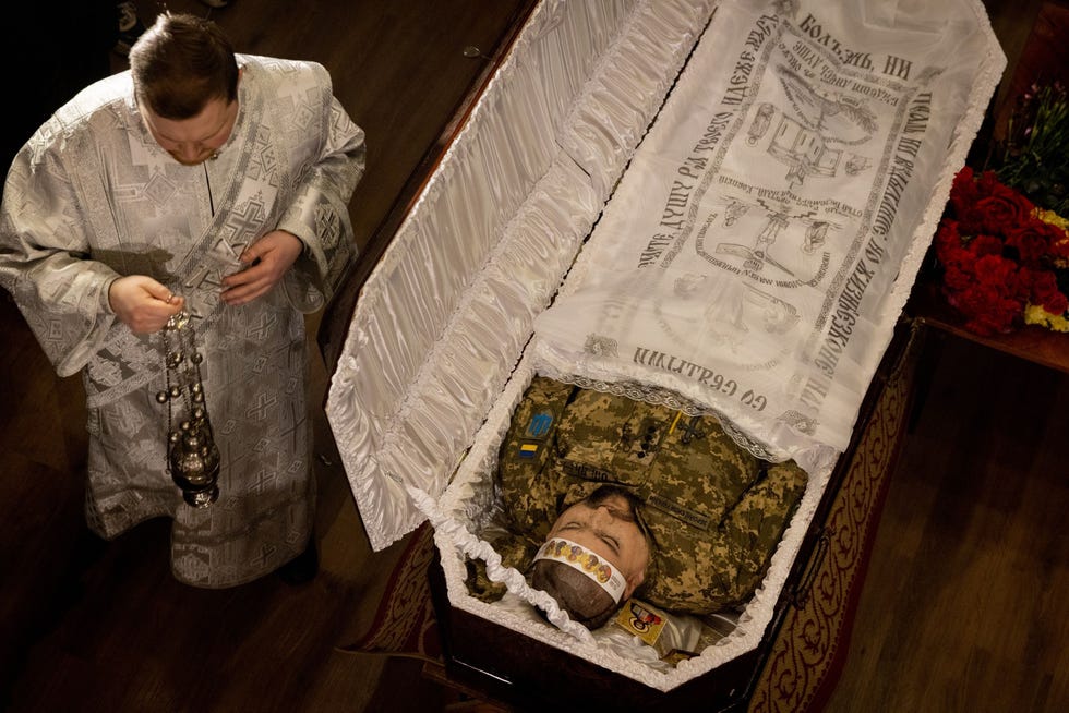 Services Held For Ukrainian Soldier Killed Last Week In Donetsk Zie bovenstaande tekst