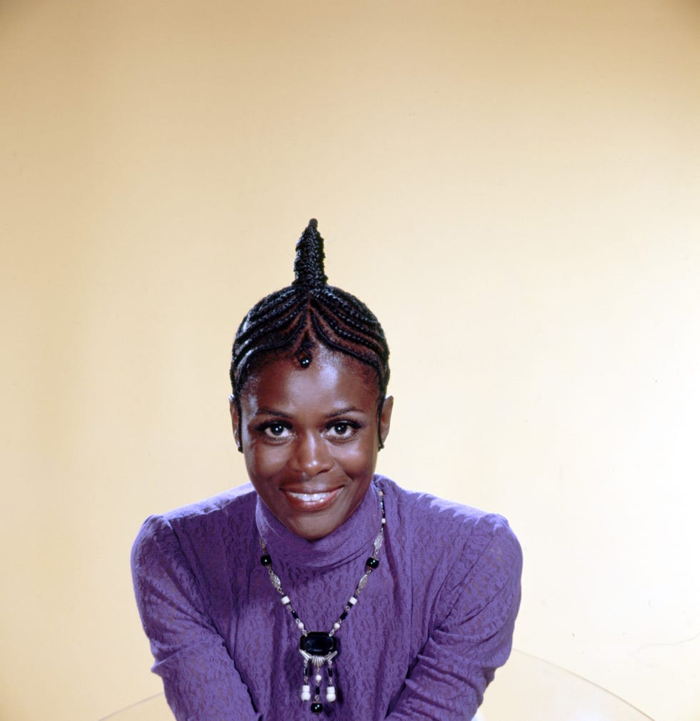 circa 1973  actress cicely tyson poses for a portrait wearing a cornrow hairstyle in circa 1973 photo by michael ochs archivesgetty images