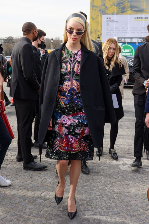 paris, france   march 01 anya taylor joy attends the dior womenswear fallwinter 20222023 show as part of paris fashion week on march 01, 2022 in paris, france photo by pierre suugetty images