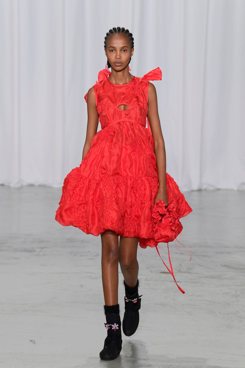 paris, france march 02 editorial use only for non editorial use please seek approval from fashion house a model walks the runway during the cecilie bahnsen womenswear fallwinter 2022 2023 show as part of paris fashion week on march 02, 2022 in paris, france photo by kristy sparowgetty images