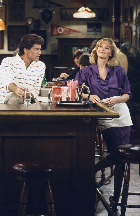 cheers    little sister, dont cha episode 2    air date 10131983    pictured l r ted danson as sam malone, shelley long as diane chambers  photo by ron tomnbcu photo banknbcuniversal via getty images via getty images