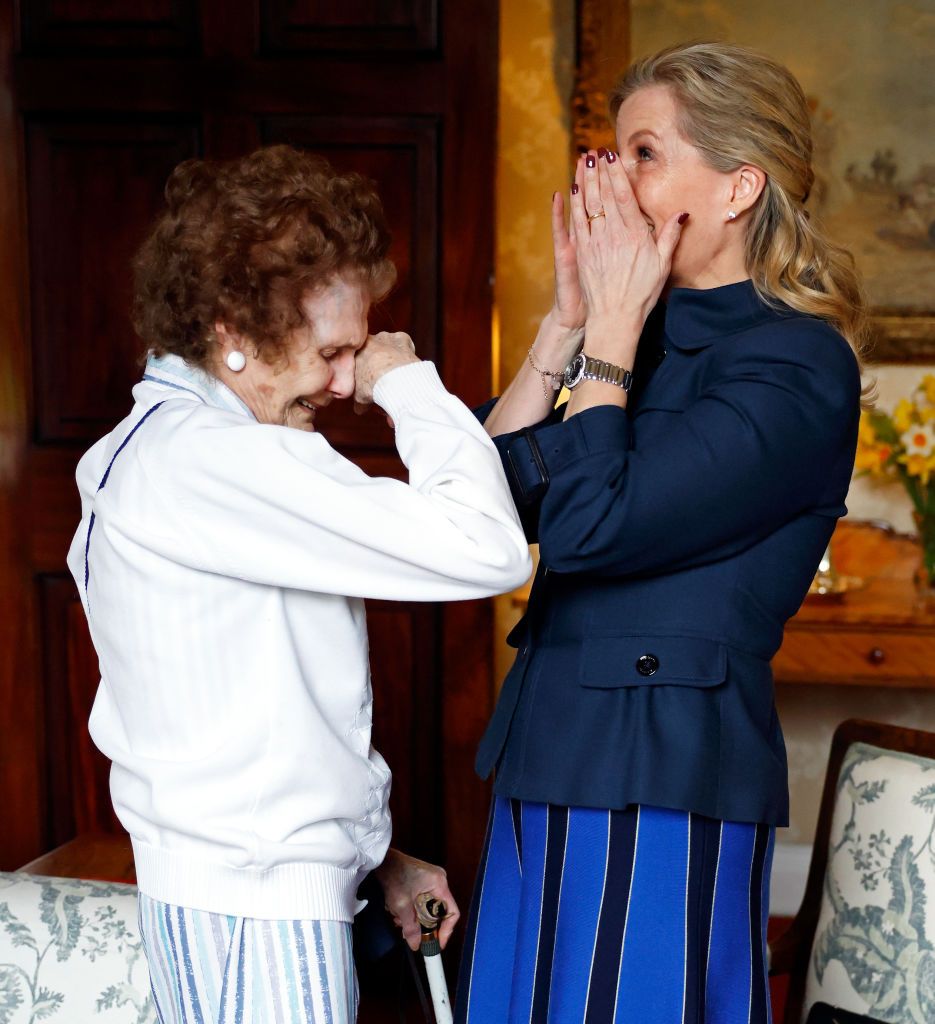 The Countess of Wessex meets her 90-year-old lockdown friend