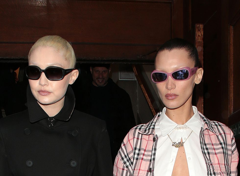 Bella and Gigi Hadid Bleached Their Eyebrows for a Versace Fashion Show