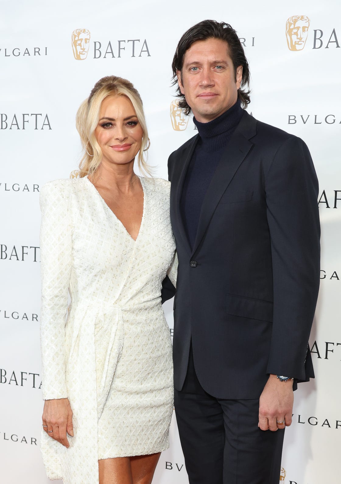 london, england march 11: tess daly and vernon kay attend the british academy film awards 2022 gala dinner at the londoner hotel on march 11, 2022 in london, england. (photo by mike marsland/wireimage)