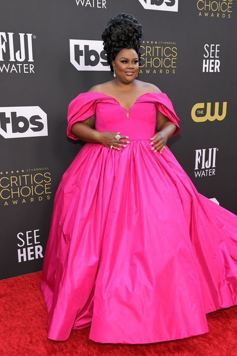 los angeles, california   march 13 nicole byer attends the 27th annual critics choice awards at fairmont century plaza on march 13, 2022 in los angeles, california photo by amy sussmangetty images for critics choice association
