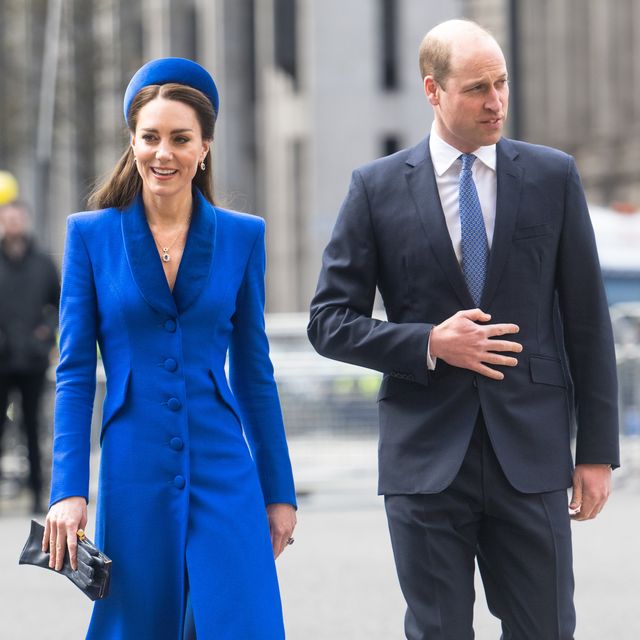 london, england   march 14 catherine, duchess of cambridge and prince william, duke of cambridge attend the commonwealth day service at westminster abbey on march 14, 2022 in london, england photo by samir husseinwireimage
