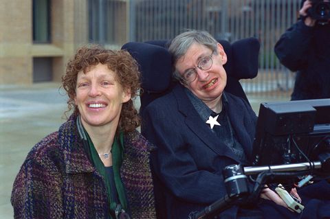 Elaine and Stephen Hawking in 2002