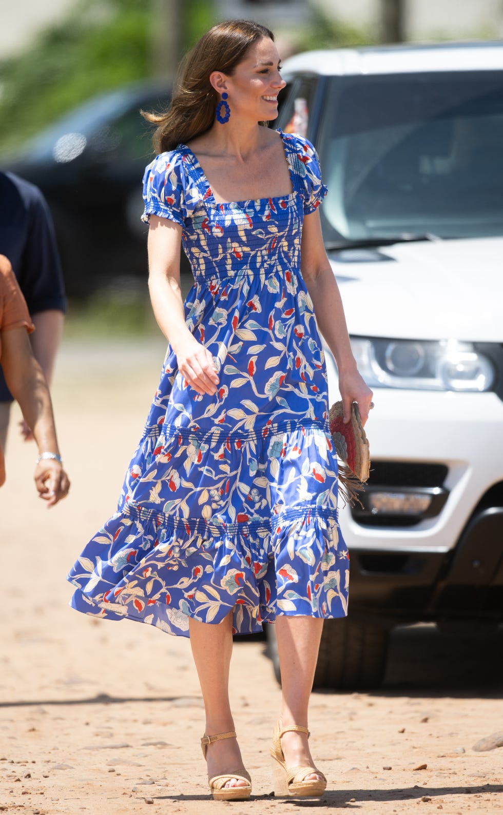hopkins, belize march 20: catherine, duchess of cambridge visits hopkins with prince william, duke of cambridge on march 20, 2022 in hopkins, belize. hopkins is a small village on the coast which is considered the cultural centre of the garifuna community in belize on march 20, 2022 in hopkins, belize. (photo by samir hussein/wireimage)
