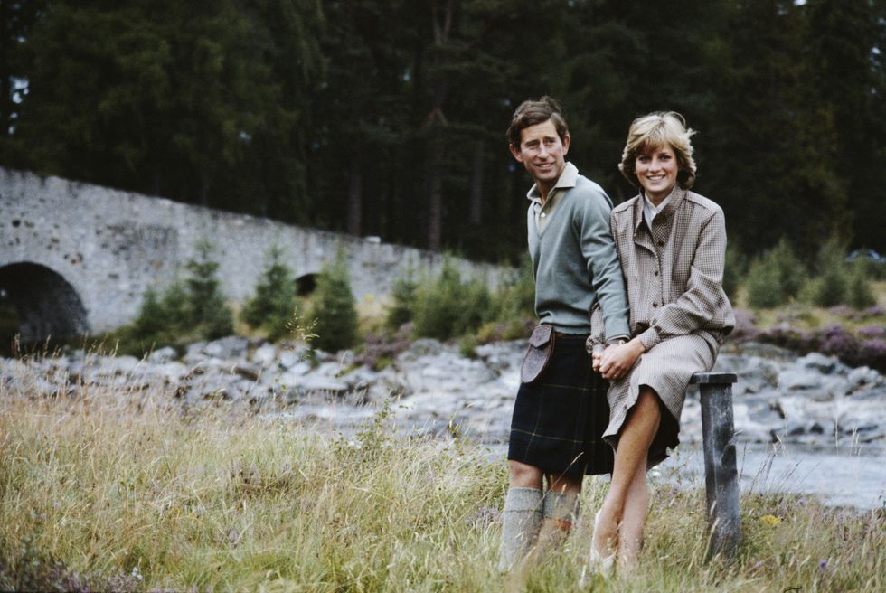 prince charles and diana, princess of wales 1961   1997 pose together during their honeymoon in balmoral, scotland, 19th august 1981 photo by serge lemoinegetty images