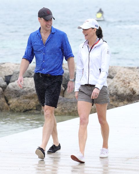 nassau, bahamas   march 25 prince william, duke of cambridge and catherine, duchess of cambridge are wet after a boat ride as they attend the platinum jubilee sailing regatta n day seven of the royal tour of the caribbean on march 25, 2022 in nassau, bahamas the duke and duchess of cambridge are visiting belize, jamaica, and the bahamas on their week long tour photo by chris jacksongetty images