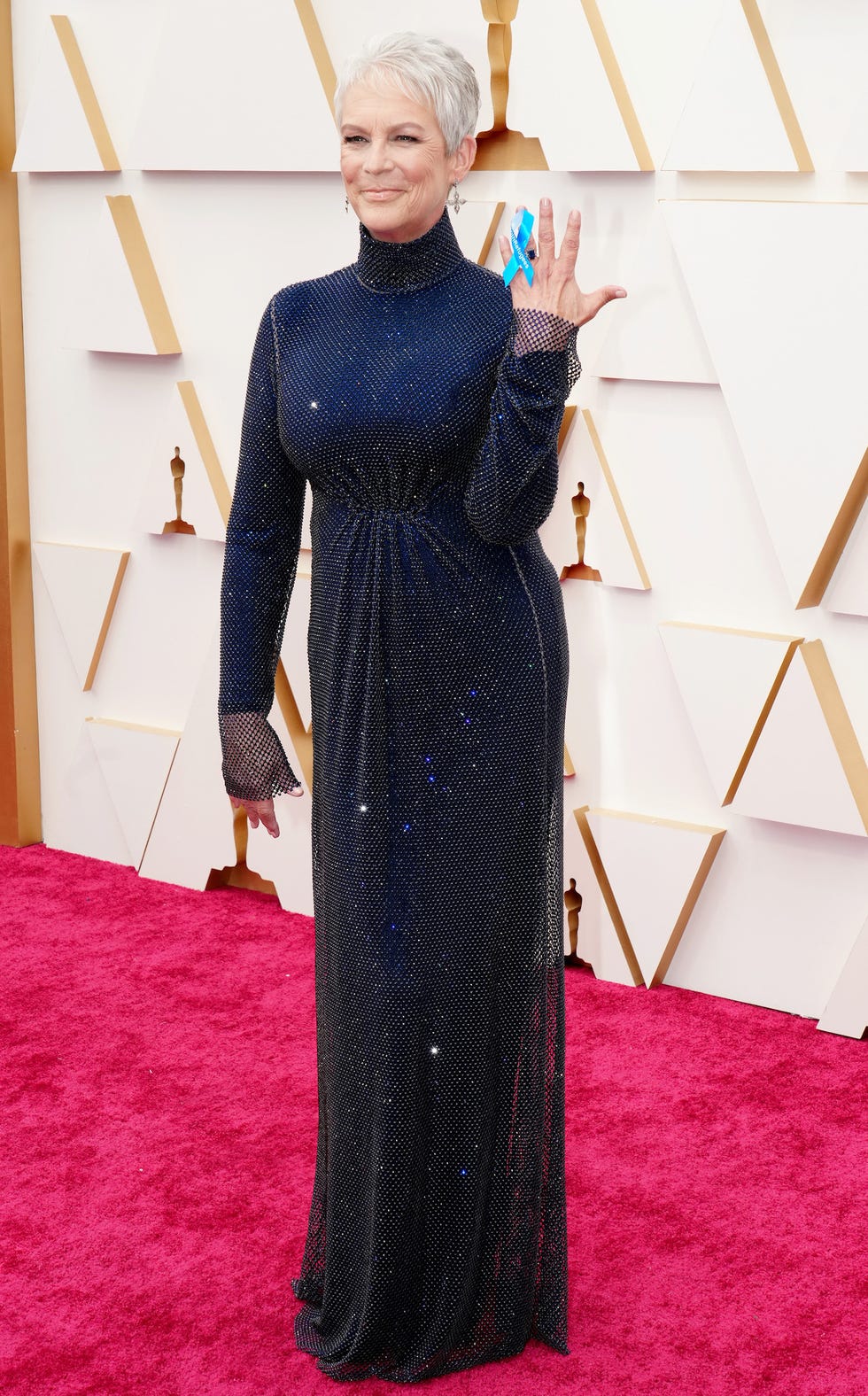 hollywood, california   march 27 jamie lee curtis attends the 94th annual academy awards at hollywood and highland on march 27, 2022 in hollywood, california photo by jeff kravitzfilmmagic