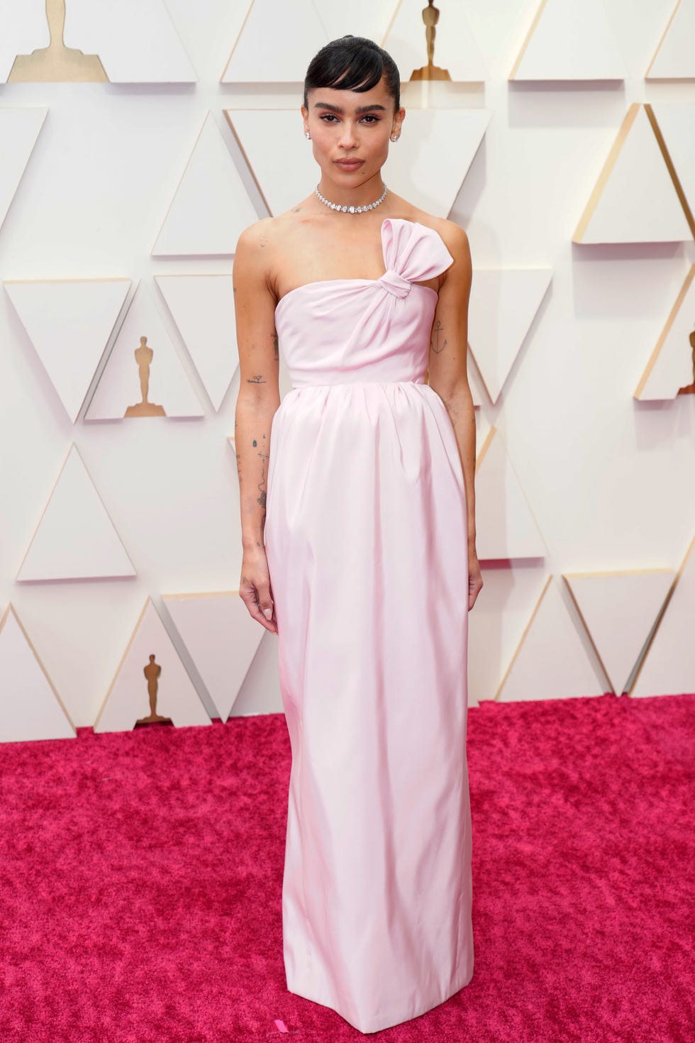 hollywood, california   march 27 zoë kravitz attends the 94th annual academy awards at hollywood and highland on march 27, 2022 in hollywood, california photo by jeff kravitzfilmmagic