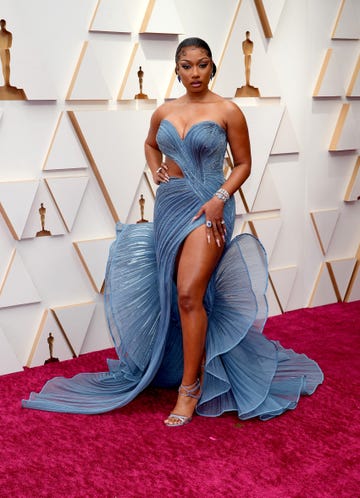 hollywood, california   march 27 megan thee stallion attends the 94th annual academy awards at hollywood and highland on march 27, 2022 in hollywood, california photo by kevin mazurwireimage