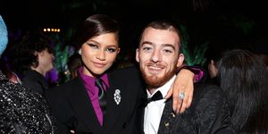 beverly hills, california march 27 zendaya and angus cloud attend the 2022 vanity fair oscar party hosted by radhika jones at wallis annenberg center for the performing arts on march 27, 2022 in beverly hills, california photo by matt winkelmeyervf22wireimage for vanity fair