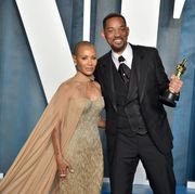beverly hills, california   march 27 will smith and jada pinkett smith attend the 2022 vanity fair oscar party hosted by radhika jones at wallis annenberg center for the performing arts on march 27, 2022 in beverly hills, california photo by lionel hahngetty images