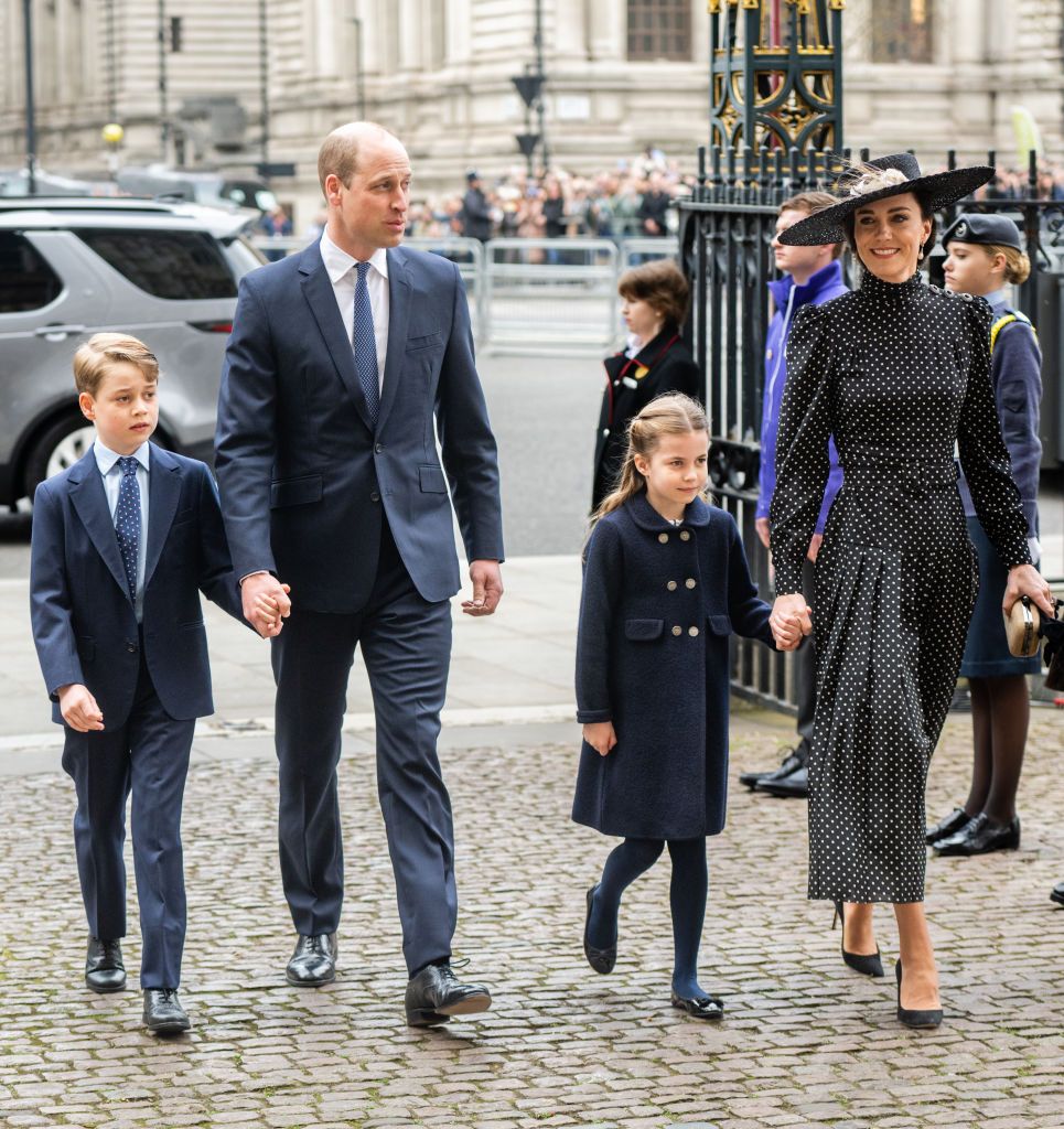 Prince George and Princess Charlotte joined their parents at