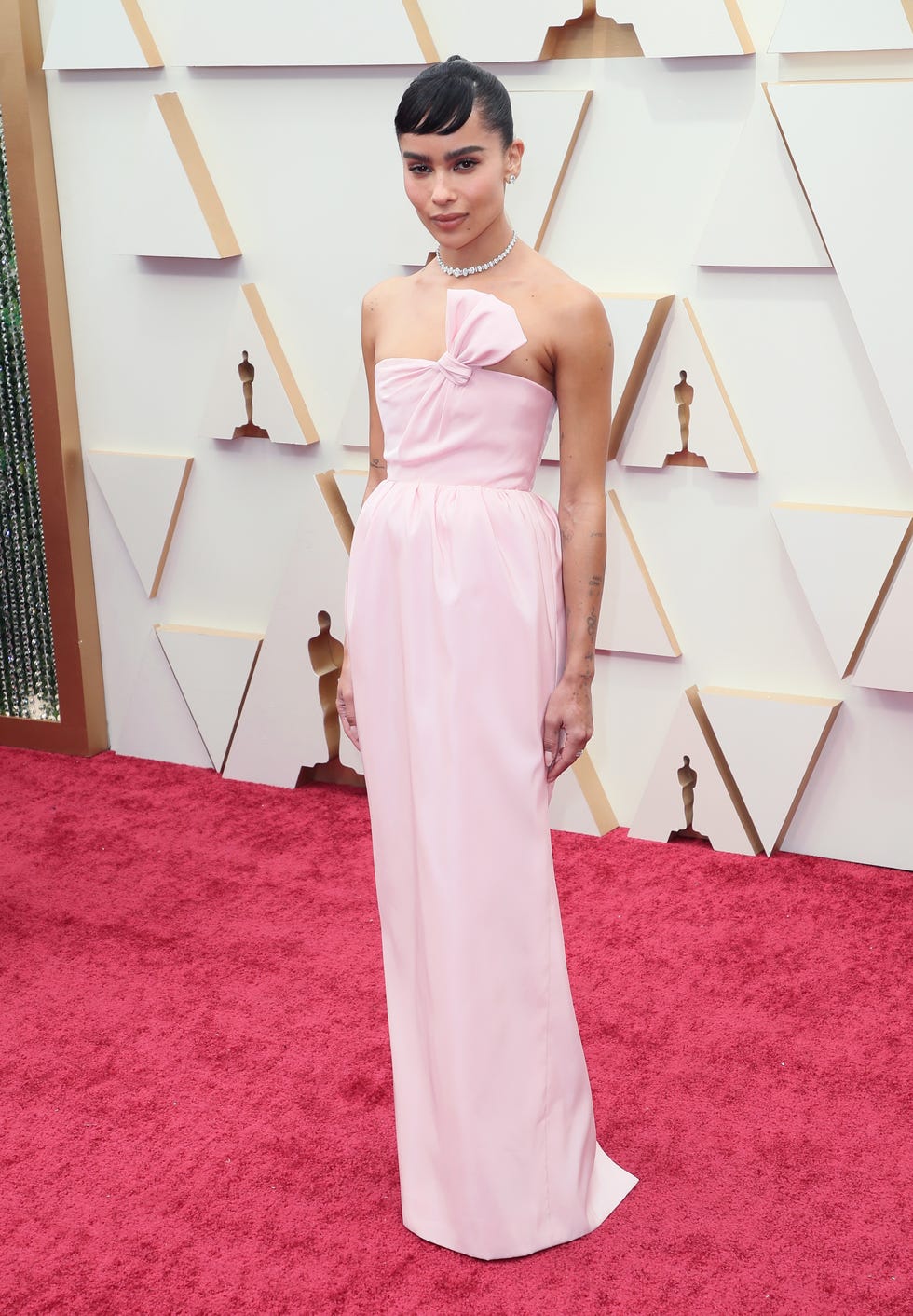 hollywood, california march 27 zoë kravitz attends the 94th annual academy awards at hollywood and highland on march 27, 2022 in hollywood, california photo by david livingstongetty images
