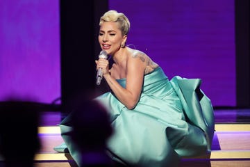 las vegas, nevada   april 03 lady gaga performs onstage during the 64th annual grammy awards at mgm grand garden arena on april 03, 2022 in las vegas, nevada photo by rich furygetty images for the recording academy