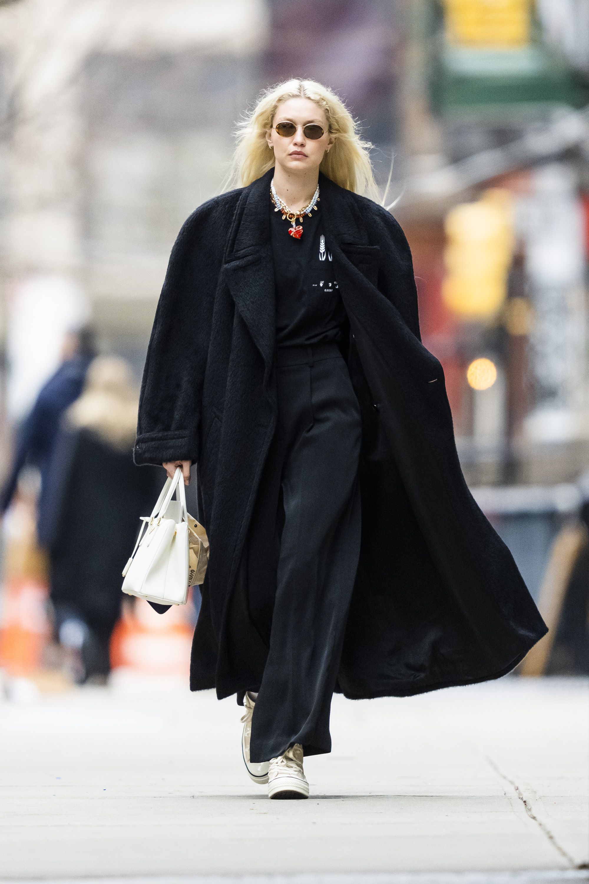 Long down outlet coat gigi hadid