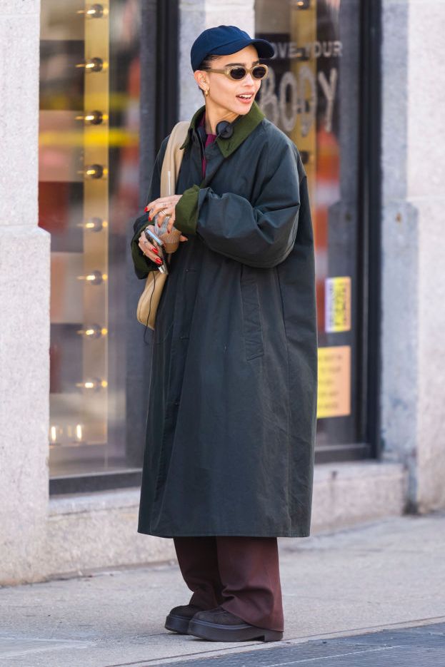 new york, new york april 08 zoe kravitz is seen in noho on april 08, 2022 in new york city photo by gothamgc image