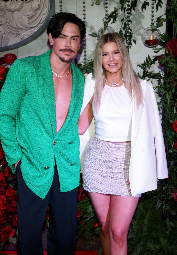 las vegas, nevada april 21 television personalities tom sandoval l and ariana madix attend the grand opening of vanderpumparis at paris las vegas on april 21, 2022 in las vegas, nevada photo by gabe ginsberggetty images