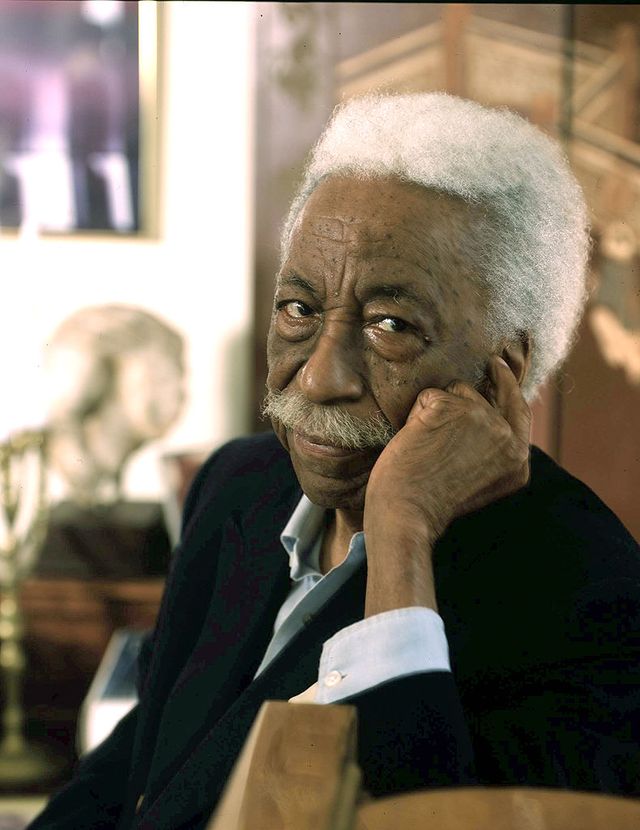 portrait of american photographer gordon parks 1912   2006, 2005 photo by anthony barbozagetty images