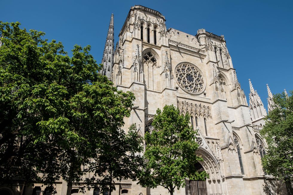 cathedrale gothique saint andré dans le ville de bordeaux en gironde