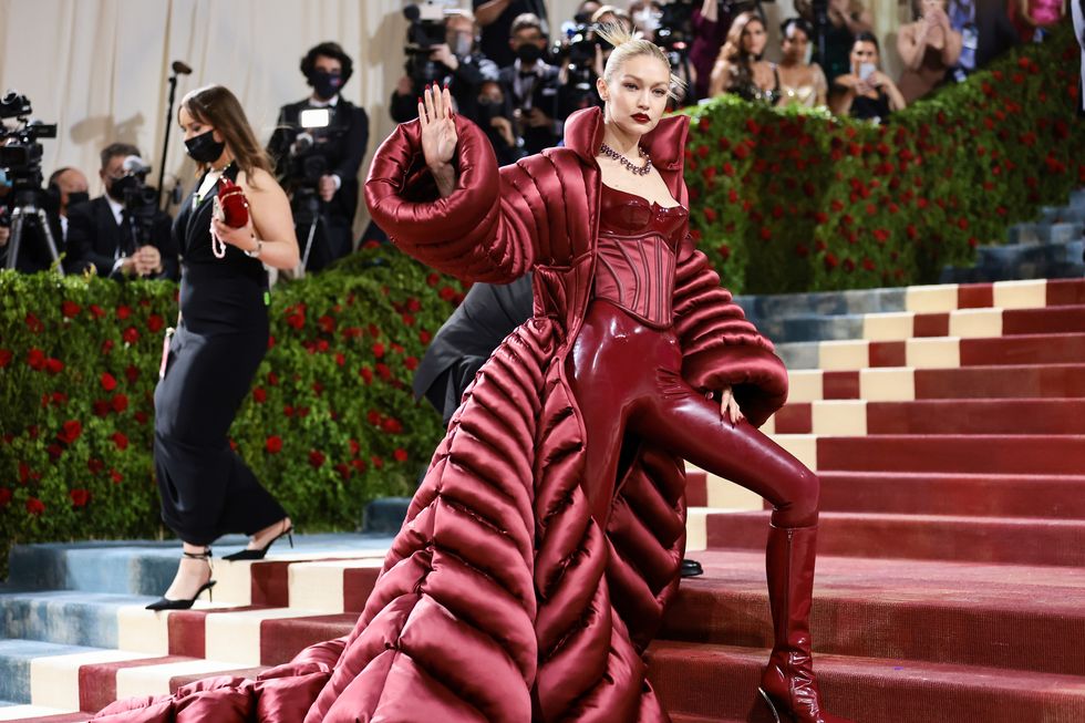 new york, new york   may 02 gigi hadid attends the 2022 met gala celebrating in america an anthology of fashion at the metropolitan museum of art on may 02, 2022 in new york city photo by jamie mccarthygetty images