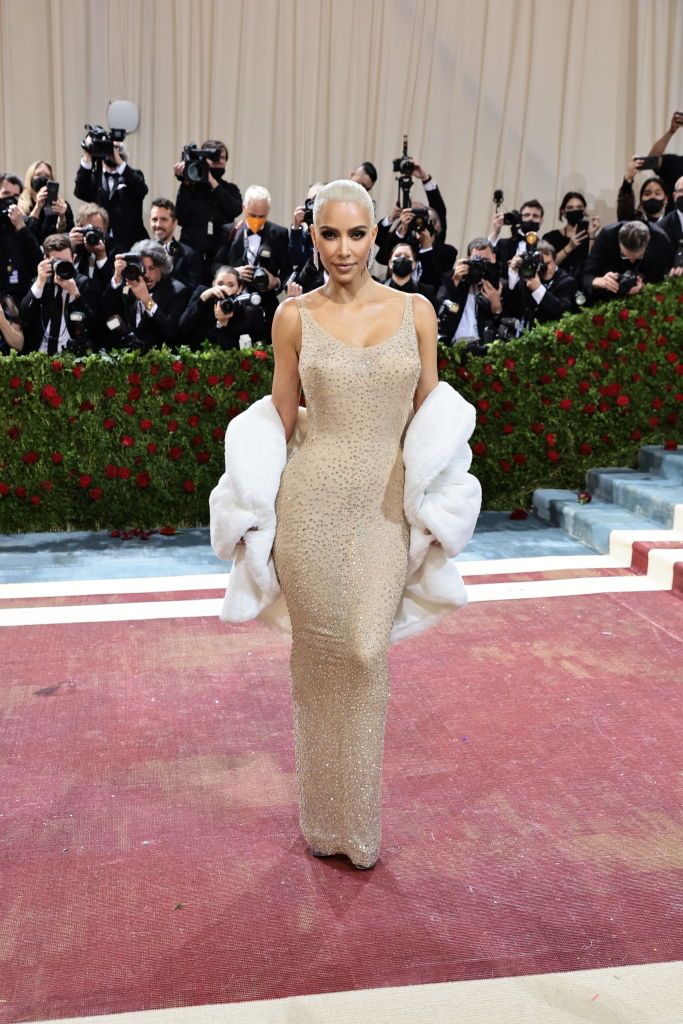 Kim Kardashian wears full black body suit to last night's Met Gala