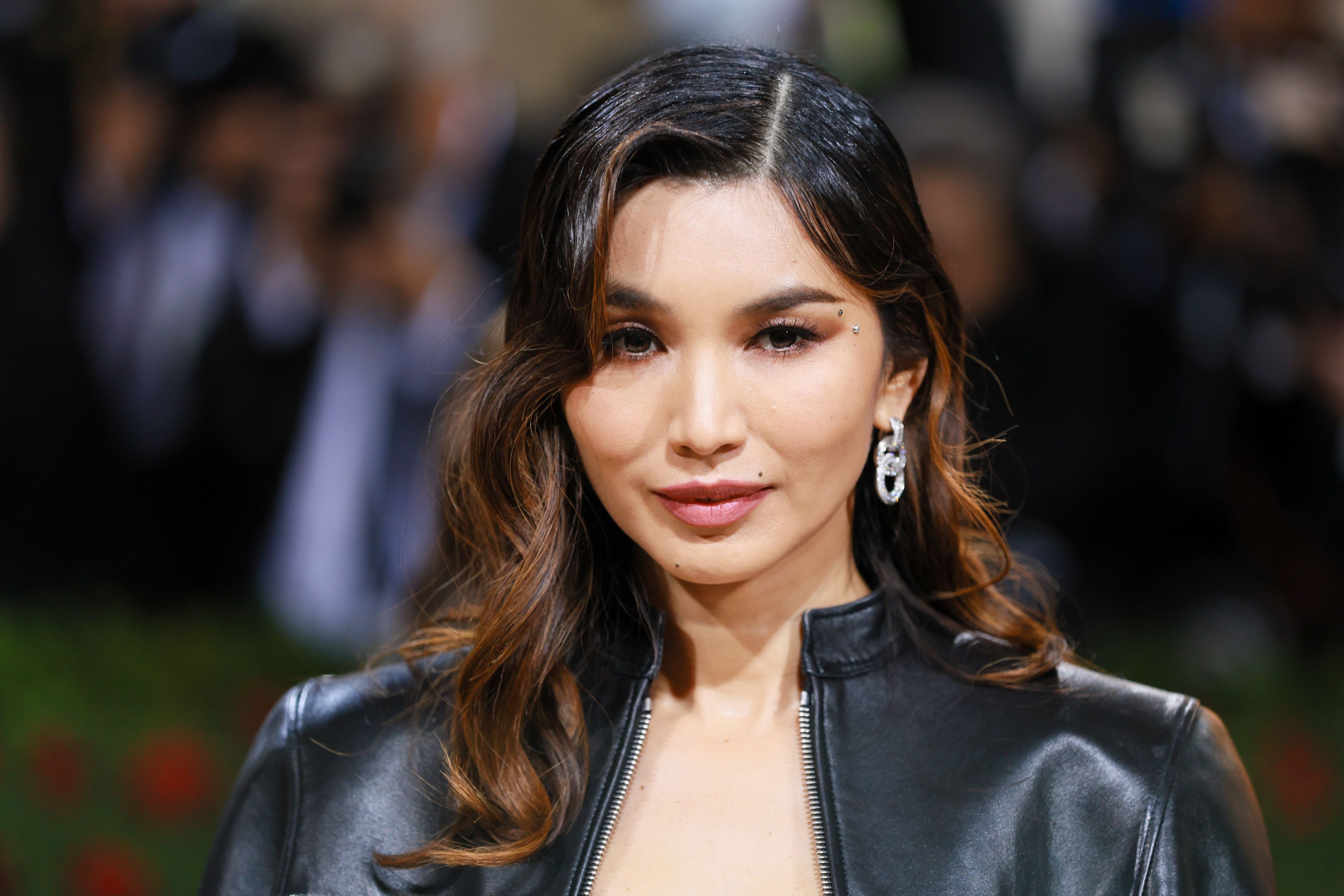 Gemma Chan with a dress fit for an Eternal at 2022 Met Gala