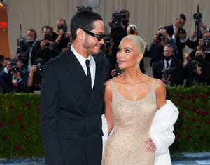 new york, new york may 02 pete davidson and kim kardashian attend the 2022 met gala celebrating in america an anthology of fashion at the metropolitan museum of art on may 02, 2022 in new york city photo by gothamgetty images