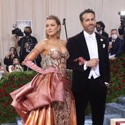 new york, new york   may 02 blake lively and ryan reynolds attend in america an anthology of fashion, the 2022 costume institute benefit at the metropolitan museum of art on may 02, 2022 in new york city photo by taylor hillgetty images