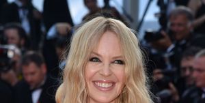cannes, france may 25 kylie minogue attends the screening of elvis during the 75th annual cannes film festival at palais des festivals on may 25, 2022 in cannes, france photo by lionel hahngetty images