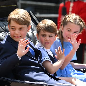 london, england june 02 prince george, prince louis and princess charlotte in the carriage procession at trooping the colour during queen elizabeth ii platinum jubilee on june 02, 2022 in london, england the platinum jubilee of elizabeth ii is being celebrated from june 2 to june 5, 2022, in the uk and commonwealth to mark the 70th anniversary of the accession of queen elizabeth ii on 6 february 1952 trooping the colour, also known as the queens birthday parade, is a military ceremony performed by regiments of the british army that has taken place since the mid 17th century it marks the official birthday of the british sovereign this year, from june 2 to june 5, 2022, there is the added celebration of the platinum jubilee of elizabeth ii in the uk and commonwealth to mark the 70th anniversary of her accession to the throne on 6 february 1952 photo by karwai tangwireimage