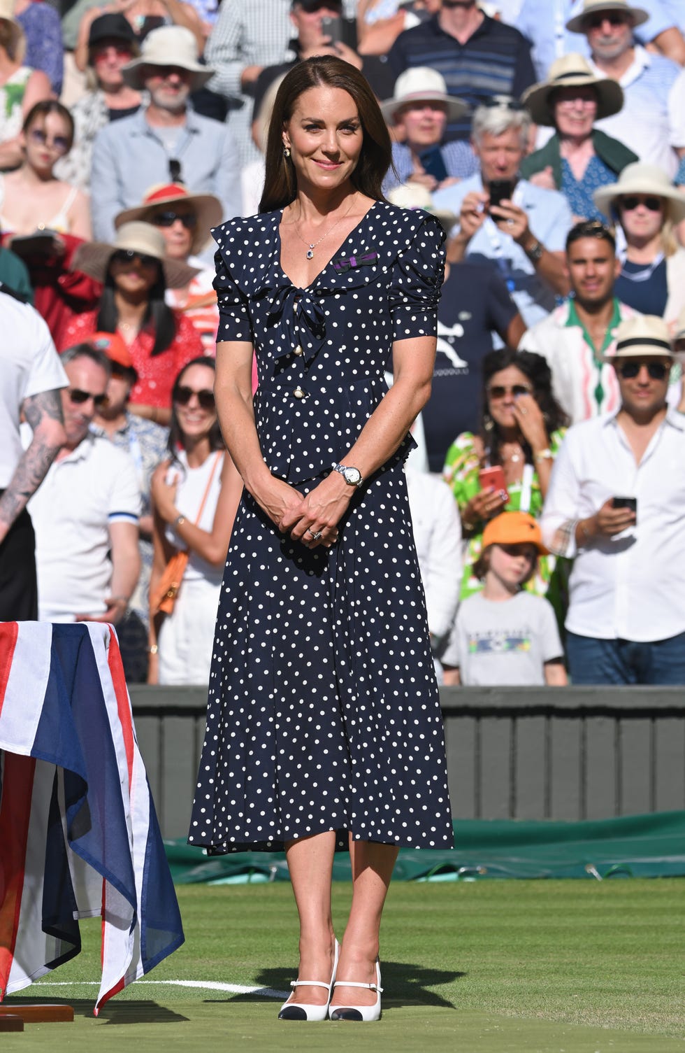 london, england july 10: catherine, duchess of cambridge attends the mens singles final at all england lawn tennis and croquet club on july 10, 2022 in london, england. (photo by karwai tang/wireimage)