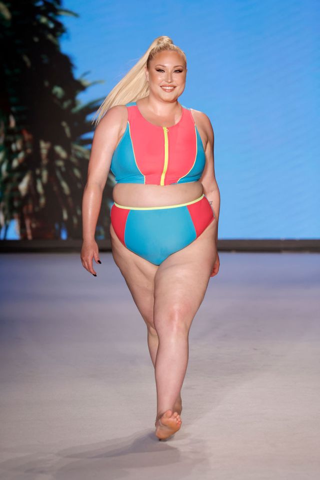 miami beach, florida july 17 hayley hasselhoff walks the runway for cupshe x tabria majors fashion show during paraiso miami beach beach resort 2023 at the paraiso tent on july 17, 2022 in miami beach, florida photo by frazer harrisongetty images for cupshe