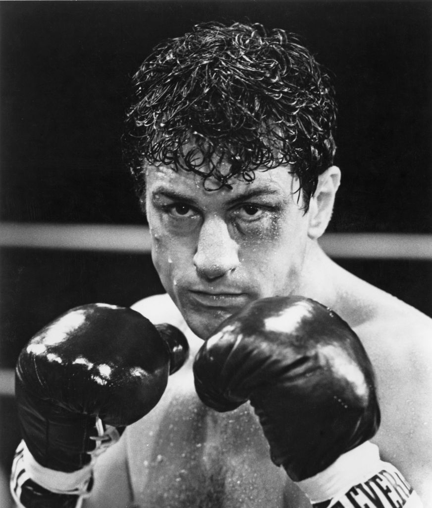 american actor robert de niro as boxer jake lamotta in a scene from raging bull, directed by martin scorsese, 1980 photo by united artistsarchive photosgetty images