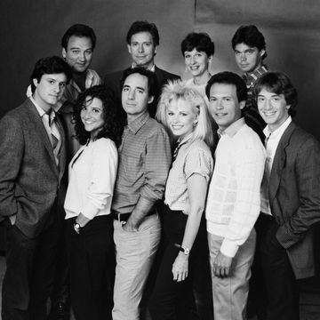 saturday night live    season 10    pictured back, l r jim belushi, christopher guest, mary gross, brad hall, front, l r gary kroeger, julia louis dreyfus, harry shearer, pamela stephenson, billy crystal, martin short    photo by nbcu photo banknbcuniversal via getty images via getty images