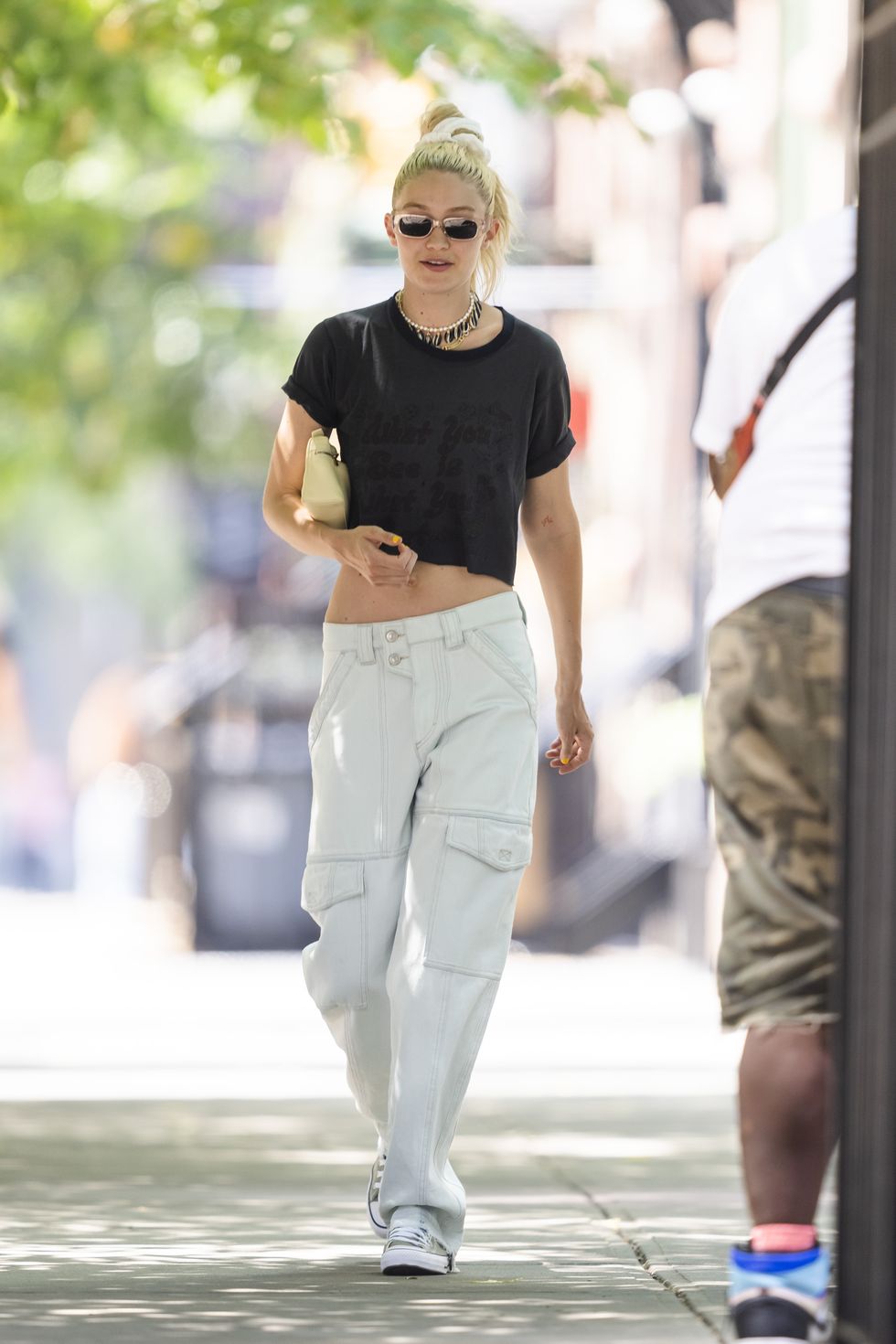 new york, new york july 19 gigi hadid is seen in noho on july 19, 2022 in new york city photo by gothamgc images