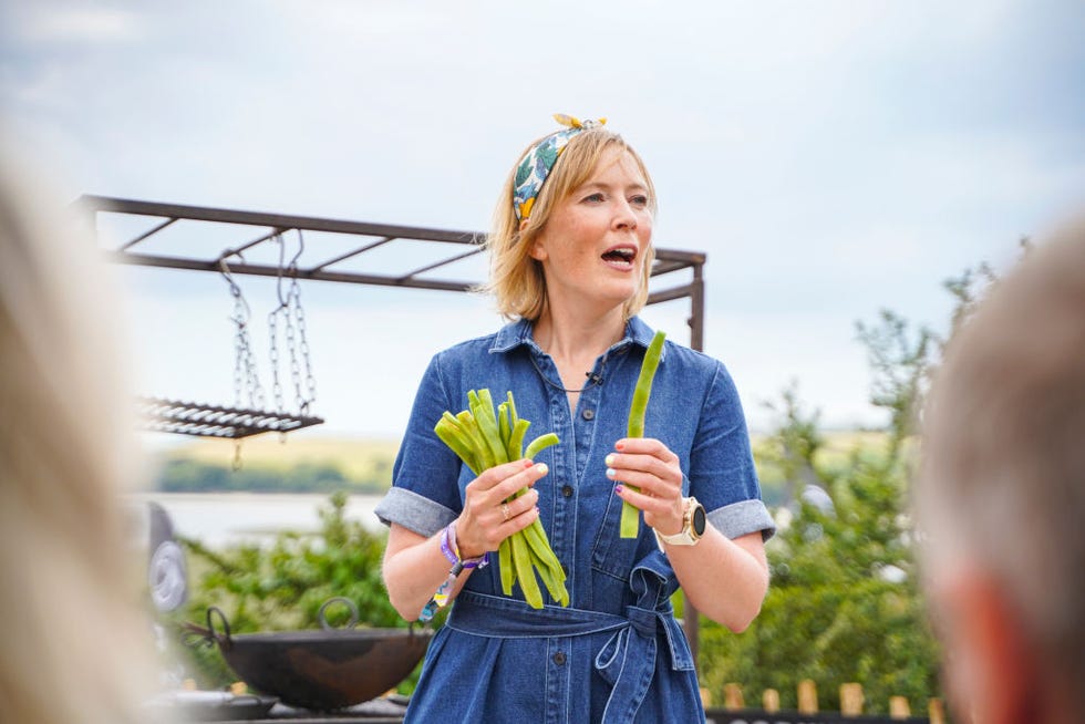 rock, cornwall july 29: chef kathy slack gives a cooking demonstration during rock oyster festival 2022 on july 29, 2022 in rock, cornwall. (photo by hugh r hastings/getty images)