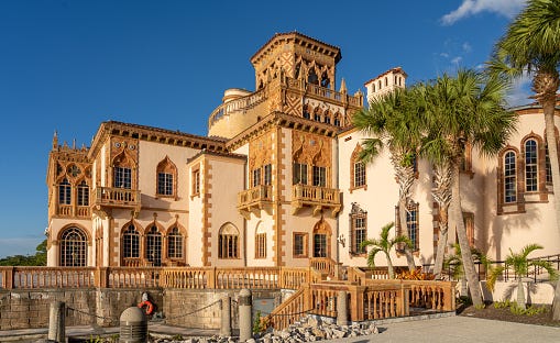 movie interior design sarasota, florida, usa january 11, 2022: ca dzan in the ringling in sarasota, florida, usa. ca dzan is a mediterranean revival style residence of john ringling and his wife mable.