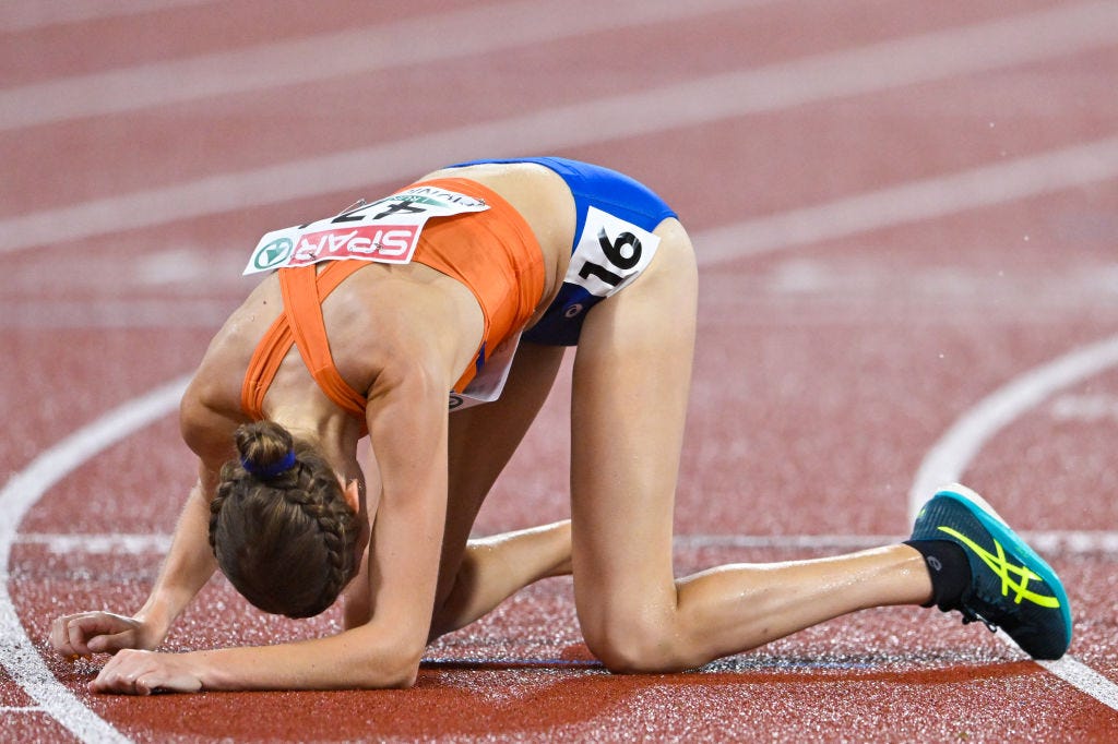 munchen, germany august 18 maureen koster of the netherlands competing in mens 1500m at the european championships munich 2022 at the olympiastadion on august 18, 2022 in munchen, germany photo by andy astfalckbsr agencygetty images