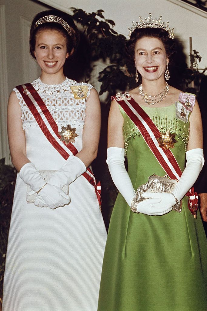 queen elizabeth ii and princess anne attend a function at the hotel imperial in vienna, during a state visit to austria, 7th may 1969 photo by fox photoshulton archivegetty images