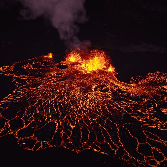 taken on the 10th of august 2022, 7 days after a new fissure eruption opened up slightly north of last years eruption at fagradalsfjall mountain on reykjanes peninsula