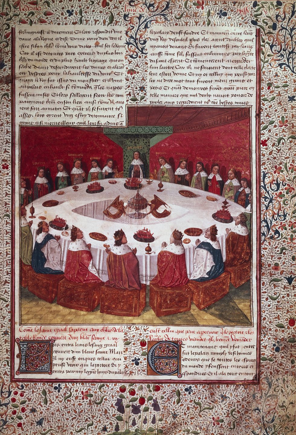 A vision of the Grail, Arthur and the Knights of the Round Table