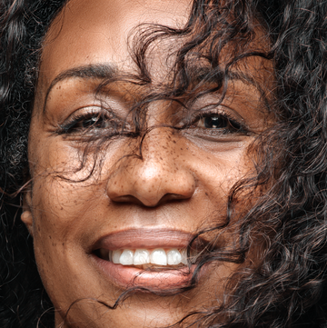 headshot portrait of a beautiful senior black female