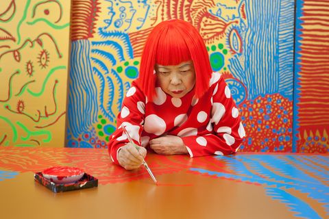Portraits Of Japanese Artist Yayoi Kusama